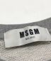 中古・古着 MSGM (エムエスジーエム) ロゴスウェット グレー サイズ:M：3980円