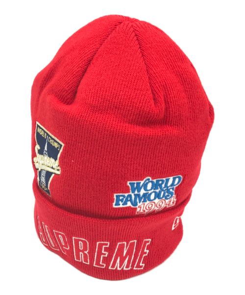 SUPREME（シュプリーム）Supreme (シュプリーム) New Era (ニューエラ) Championship Beanie レッドの古着・服飾アイテム