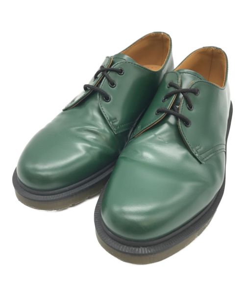 Dr.Martens（ドクターマーチン）Dr.Martens (ドクターマーチン) 3ホールレザーシューズ グリーン サイズ:UK7の古着・服飾アイテム