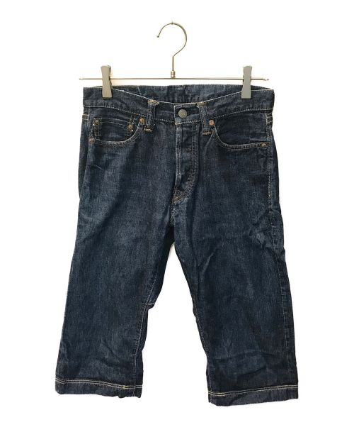 MOMOTARO JEANS（桃太郎ジーンズ）MOMOTARO JEANS (桃太郎ジーンズ) 出陣 ダブルヒップ クロップド デニム インディゴ サイズ:W28の古着・服飾アイテム