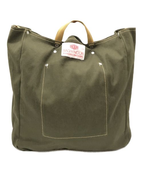 BAG'n'NOUN（バッグンナウン）BAG'n'NOUN (バッグンナウン) キャンバストートバッグ カーキの古着・服飾アイテム