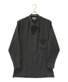 Yohji Yamamoto pour homme（ヨウジヤマモト プールオム）の古着「TUXEDO STAND COLLAR BLOUSE」｜ブラック