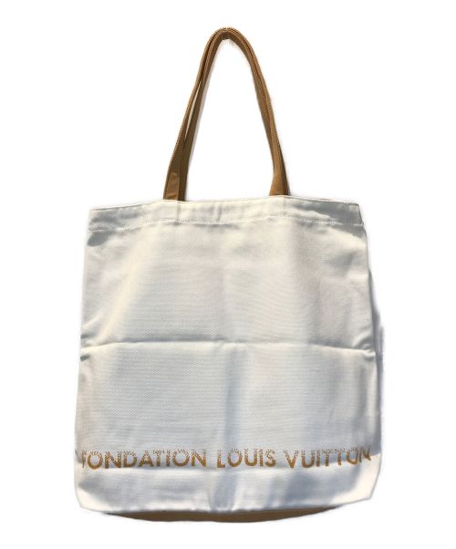 FONDATION LOUIS VUITTON（フォンダシオンルイヴィトン）FONDATION LOUIS VUITTON (フォンダシオン ルイ・ヴィトン) トートバッグ ホワイトの古着・服飾アイテム