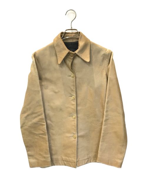 A.P.C.（アーペーセー）A.P.C. (アーペーセー) レザージャケット ブラウン サイズ:Sの古着・服飾アイテム