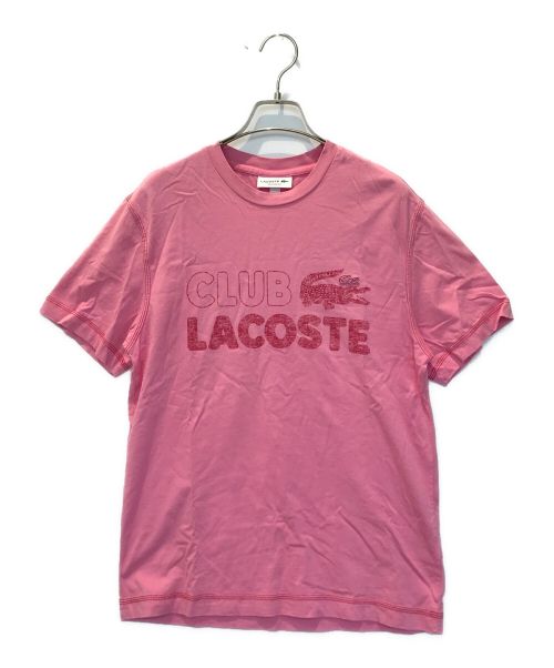 LACOSTE（ラコステ）LACOSTE (ラコステ) プリントTシャツ ピンク サイズ:Sの古着・服飾アイテム