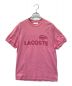 LACOSTE（ラコステ）の古着「プリントTシャツ」｜ピンク