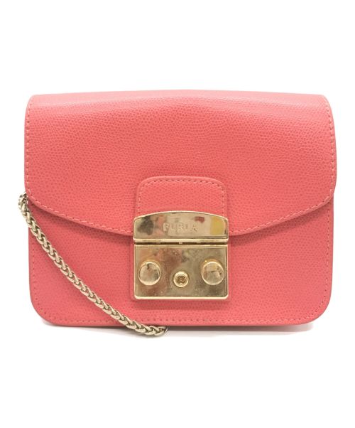 FURLA（フルラ）FURLA (フルラ) チェーンショルダーバッグ ピンクの古着・服飾アイテム