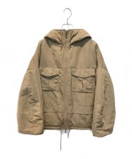 UNIQLO (ユニクロ) WHITE MOUNTAINEERING (ホワイトマウンテ二アニング) ハイブリッドダウンオーバーサイズパーカ　443185 ブラウン サイズ:M