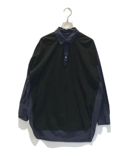 TRUNK HIROKO KOSHINO（トランク ヒロコ コシノ）TRUNK HIROKO KOSHINO (トランク ヒロコ コシノ) ジョイントプルオーバー ブラック×ネイビー サイズ:38の古着・服飾アイテム