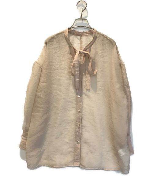 CLANE（クラネ）CLANE (クラネ) W FACE SHEER SHIRT ライトピンク サイズ:1の古着・服飾アイテム