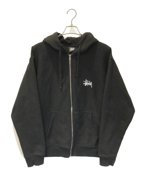 stussy（ステューシー）stussy (ステューシー) ジップパーカー ブラック サイズ:Lの古着・服飾アイテム