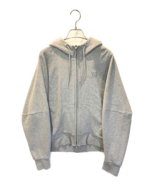 Y-3（ワイスリー）Y-3 (ワイスリー) CLASSIC LOGO FULL ZIP HOODIE グレー サイズ:XSの古着・服飾アイテム