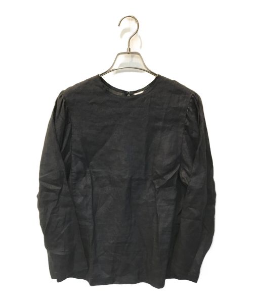 IENA（イエナ）IENA (イエナ) リネンブラウス ブラック サイズ:F 未使用品の古着・服飾アイテム