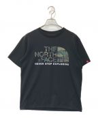 THE NORTH FACEザ ノース フェイス）の古着「Camouflage Logo Tee」｜ブラック