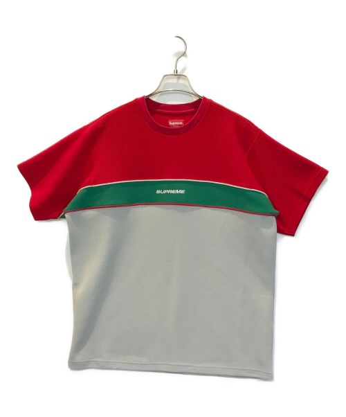 SUPREME（シュプリーム）Supreme (シュプリーム) パイピングカットソー レッド サイズ:Mの古着・服飾アイテム