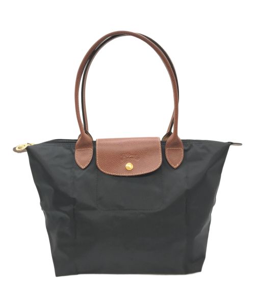 LONGCHAMP（ロンシャン）LONGCHAMP (ロンシャン) パッカブルナイロントートバッグ ブラックの古着・服飾アイテム