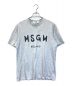 MSGM（エムエスジーエム）の古着「ロゴプリントTシャツ」｜グレー