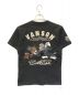 VANSON (バンソン) キャラクターワッペンTシャツ ブラック サイズ:M：3980円