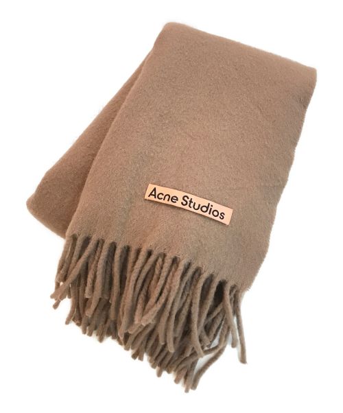 Acne studios（アクネ ストゥディオス）ACNE STUDIOS (アクネ ストゥディオス) 大判マフラー ブラウンの古着・服飾アイテム