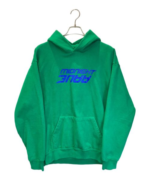 MIDNIGHT STUDIOS（ミッドナイト スタジオ）MIDNIGHT STUDIOS (ミッドナイト スタジオ) AWGE RAVE HOODIE グリーン サイズ:3の古着・服飾アイテム