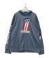 HARLEY-DAVIDSON（ハーレーダビッドソン）の古着「No .1 Race Slub Jersey Hooded Graphic Tee」｜ブルー