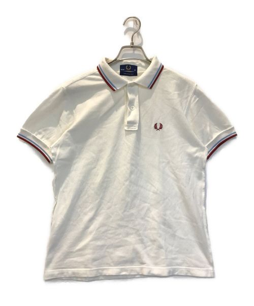 FRED PERRY（フレッドペリー）FRED PERRY (フレッドペリー) インサイドアウトポロシャツ ホワイト サイズ:36の古着・服飾アイテム