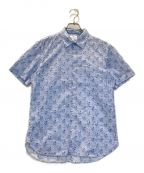 LANVIN en Bleuランバンオンブルー）の古着「フラワープリントS/Sシャツ」｜ブルー