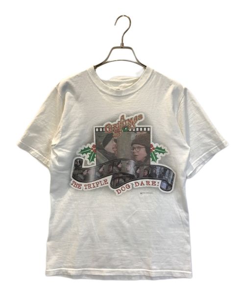 A CHRISTMAS STORY（ア・クリスマス・ストーリー）A CHRISTMAS STORY (ア・クリスマス・ストーリー) ムービープリントTシャツ ホワイト サイズ:Sの古着・服飾アイテム