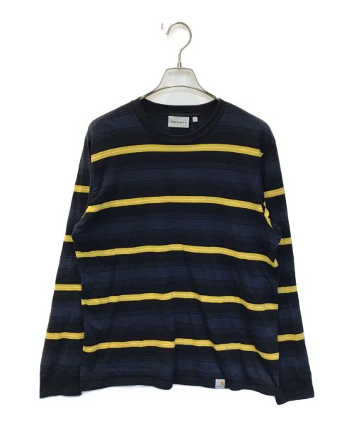 CarHartt（カーハート）CarHartt (カーハート) L/S BUREN T-SHIRT ネイビー サイズ:Ｌの古着・服飾アイテム