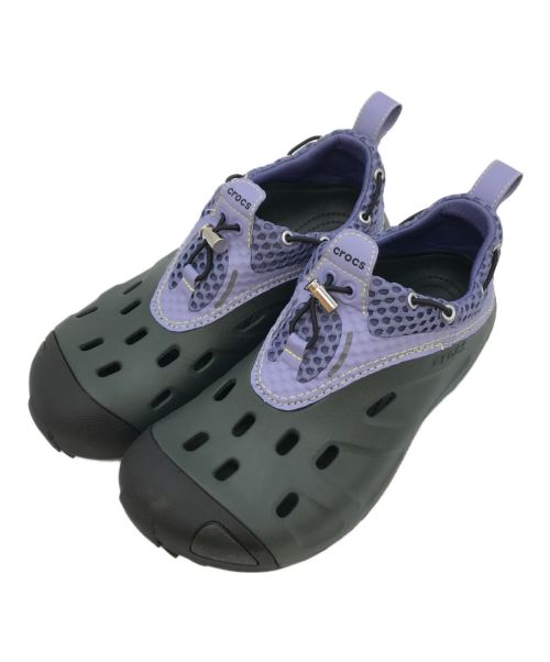 Marmot Capital（マーモット キャピタル）MARMOT CAPITAL (マーモット キャピタル) crocs (クロックス) クイック トレイル ロウ/サンダル パープル×グレー サイズ:M8/W10の古着・服飾アイテム