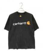 CarHarttカーハート）の古着「ロゴプリントTシャツ」｜ブラック