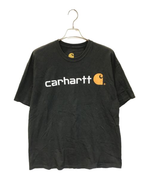 CarHartt（カーハート）CarHartt (カーハート) ロゴプリントTシャツ ブラック サイズ:XLの古着・服飾アイテム