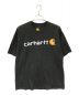 CarHartt（カーハート）の古着「ロゴプリントTシャツ」｜ブラック