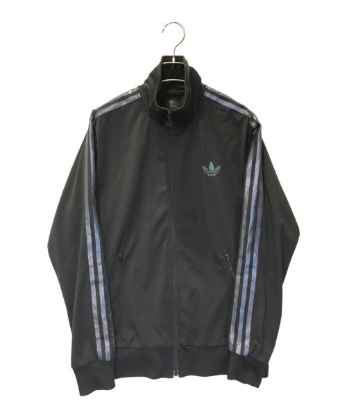 adidas（アディダス）adidas (アディダス) ラメデザイントラックジャケット ブラック サイズ:Lの古着・服飾アイテム