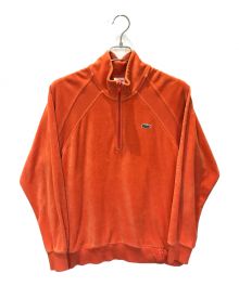 SUPREME×LACOSTE LIVE（シュプリーム×ラコステライブ）の古着「Velour Half-Zip Track Top」｜オレンジ