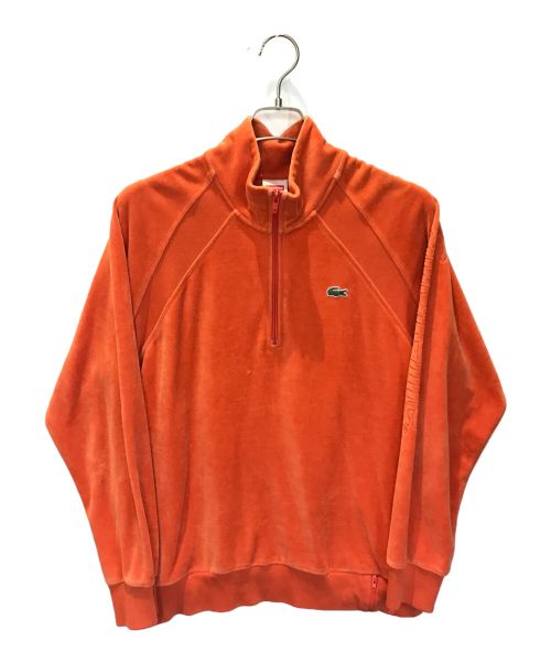 SUPREME（シュプリーム）Supreme (シュプリーム) LACOSTE LIVE (ラコステライブ) Velour Half-Zip Track Top オレンジ サイズ:Mの古着・服飾アイテム