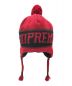 SUPREME (シュプリーム) Heathered Earflap Beanie レッド：5000円