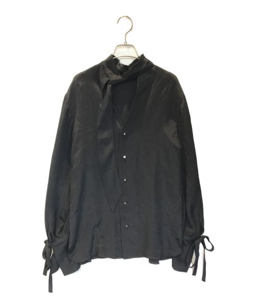RITO（リト）RITO (リト) ボウタイシルクシャツ ブラック サイズ:36の古着・服飾アイテム