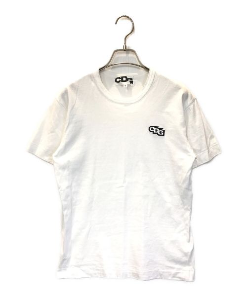 CDG（シーディージー）CDG (シーディージー) ロゴワッペンTシャツ ホワイト サイズ:Sの古着・服飾アイテム