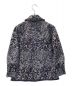 maturely (マチュアリー) Flower Jacquard Fringe Jacket パープル：8000円