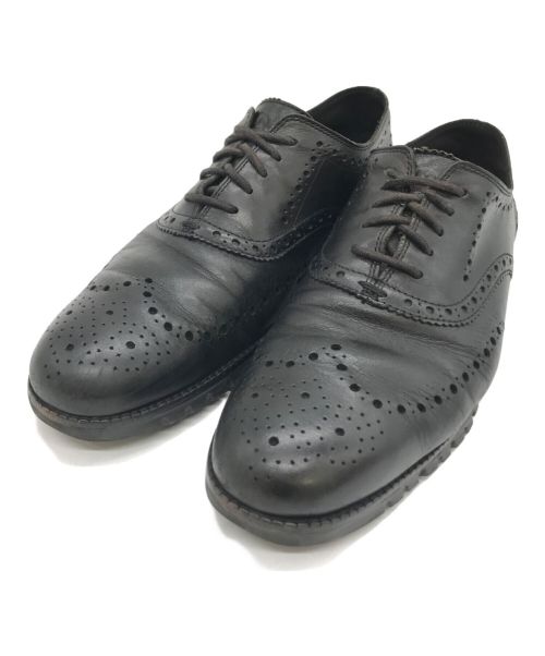 COLE HAAN（コールハーン）COLE HAAN (コールハーン) ウィングチップシューズ ブラック サイズ:9 1/2の古着・服飾アイテム