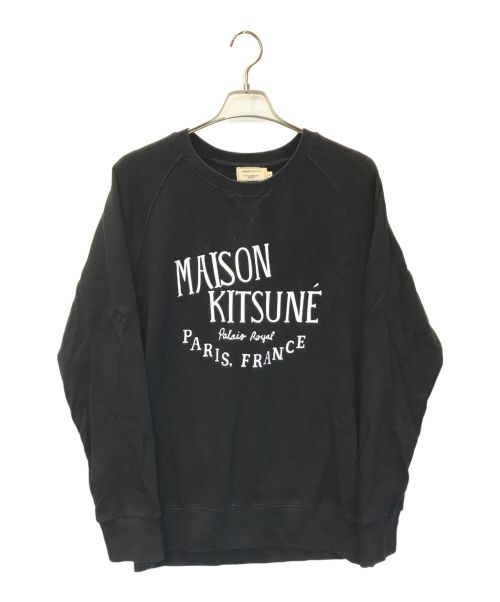 maison kitsune（メゾンキツネ）MAISON KITSUNE (メゾンキツネ) PALAIS ROYAL CLASSIC SWEATSHIRT ブラック サイズ:XLの古着・服飾アイテム