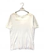 Maison Margielaメゾンマルジェラ）の古着「VネックTシャツ」｜ホワイト