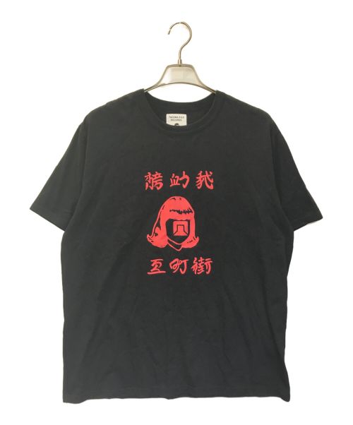 TACOMA FUJI RECORDS（タコマ フジ レコード）TACOMA FUJI RECORDS (タコマ フジ レコード) プリントTシャツ ブラック サイズ:XLの古着・服飾アイテム