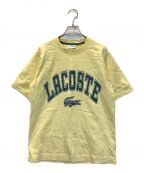 LACOSTEラコステ）の古着「アーチロゴプリントTシャツ」｜イエロー