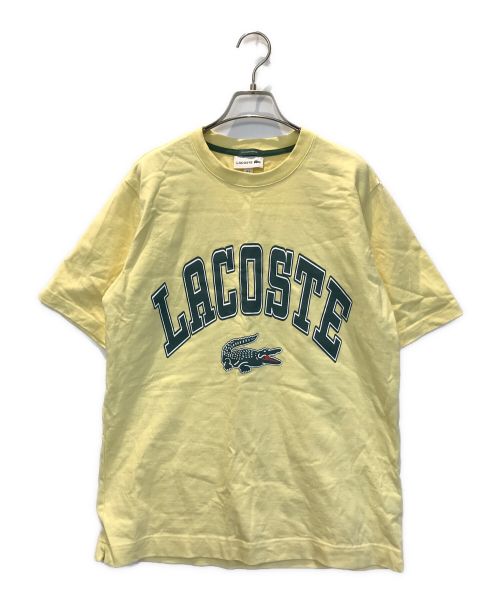 LACOSTE（ラコステ）LACOSTE (ラコステ) アーチロゴプリントTシャツ イエロー サイズ:US5の古着・服飾アイテム