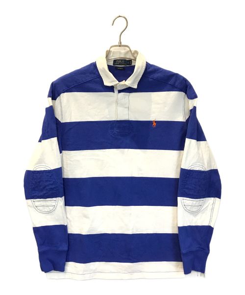 POLO RALPH LAUREN（ポロ・ラルフローレン）POLO RALPH LAUREN (ポロ・ラルフローレン) ラガーシャツ ホワイト×ブルー サイズ:Lの古着・服飾アイテム