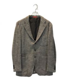 ISAIA（イザイア）の古着「3Bウールテーラードジャケット」｜ブラウン