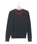 FRED PERRY（フレッドペリー）の古着「CLASSIC V NECK JUMPER」｜ブラック