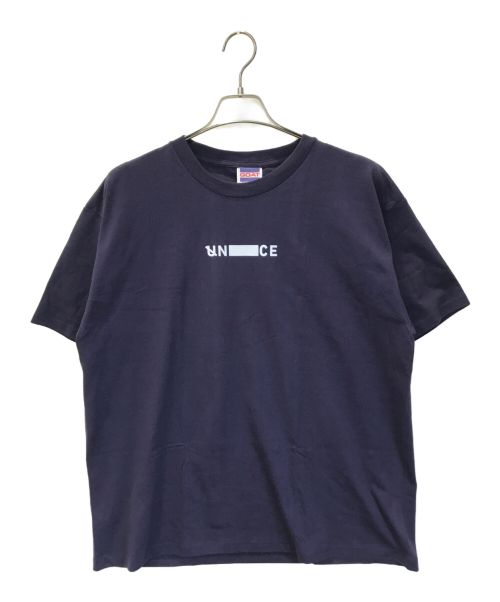 UNTRACE（アントレース）UNTRACE (アントレース) ロゴTシャツ ネイビー サイズ:Mの古着・服飾アイテム